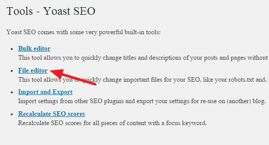 Tools of Yoast SEO