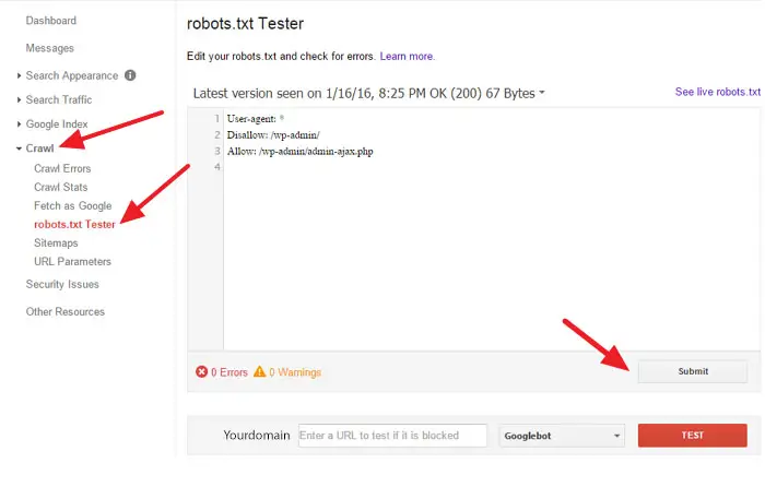 robots.txt tester