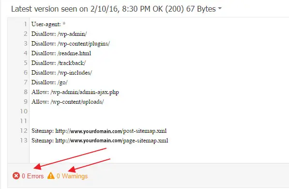 Robots.txt code