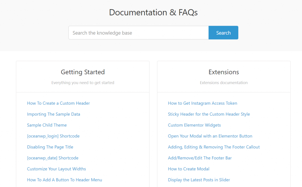 oceanwp free wordpress theme