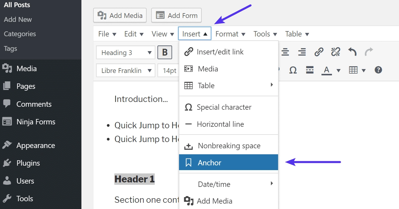 create-anchor-link-in-wordpress