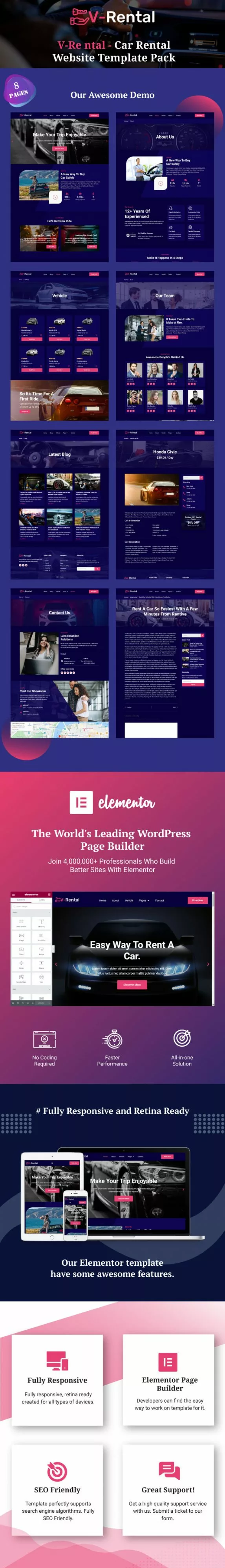 V-Rental-car-rental-website-template-pack
