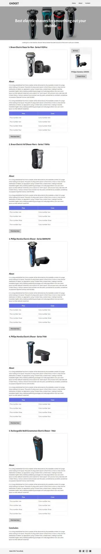 gadget-amazon-product-review-page-template