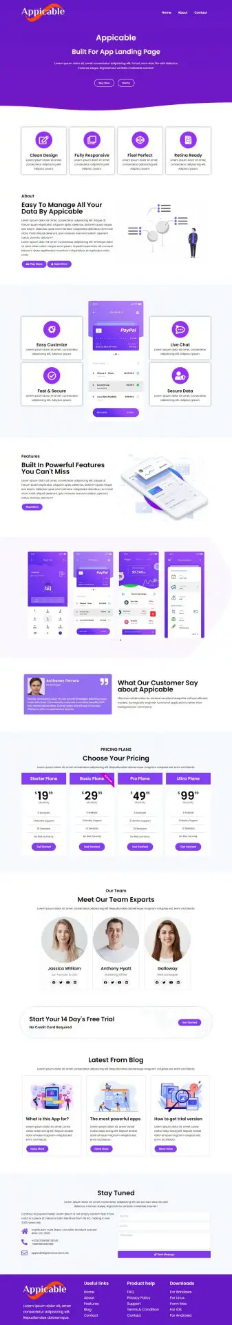 appicable-app-landing-page-template