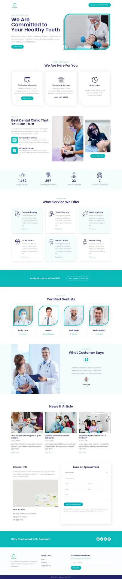 denteeth-dental-website-template