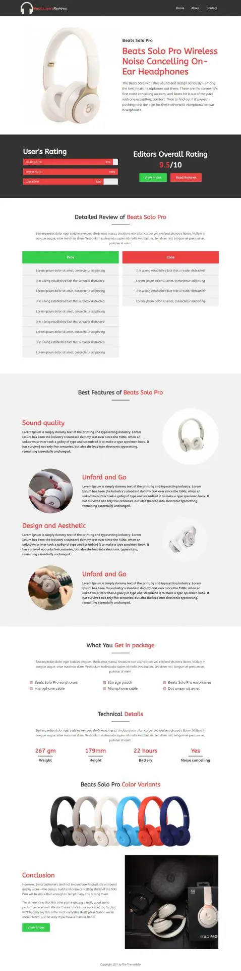 music-lovers-amazon-single-product-review-page-template