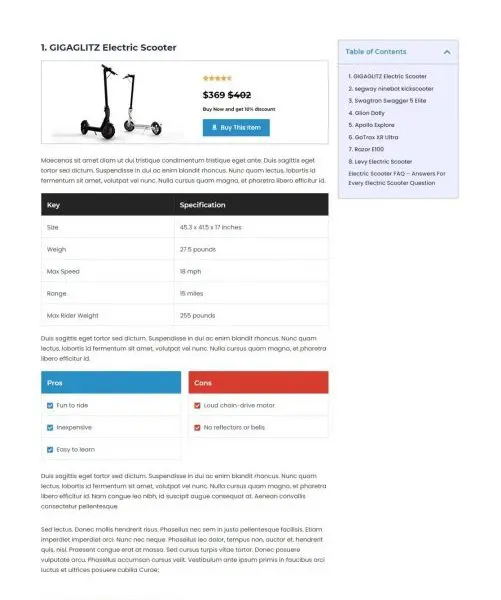 ezyrider-amazon-product-review-page-template