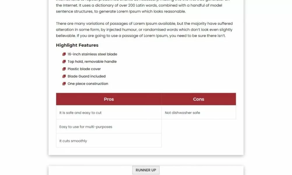 pizza-cutter-amazon-product-review-page-template