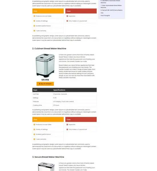 home-bakers-amazon-product-review-page-template