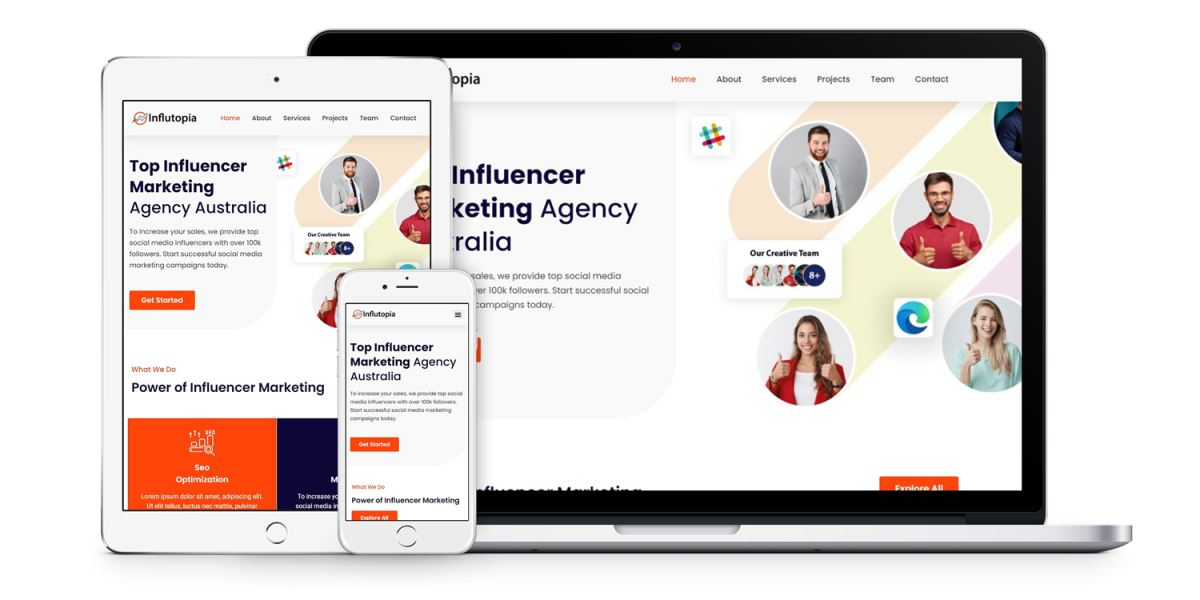 influtopia-creative-agency-website-template-pack