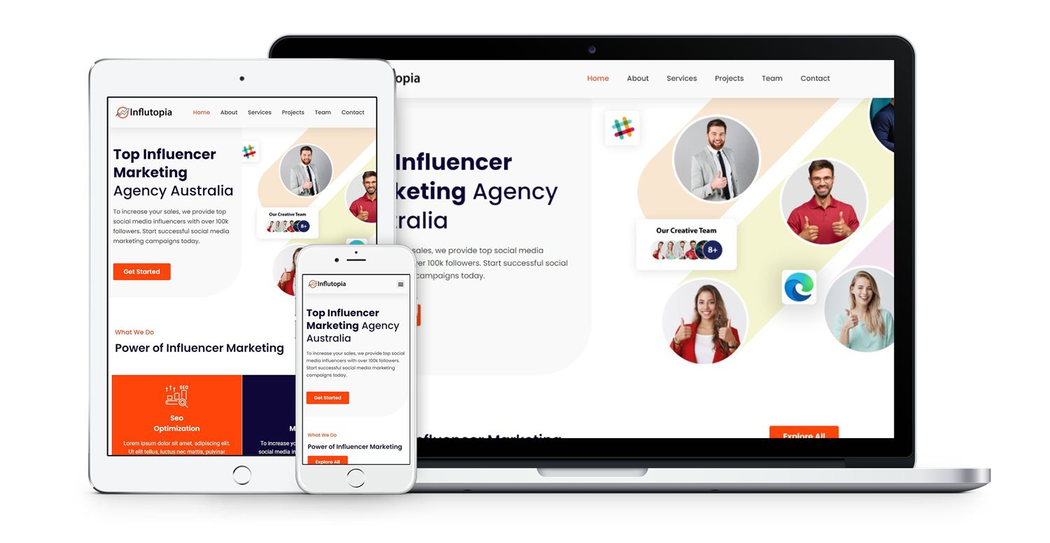 influtopia-creative-agency-website-template-pack
