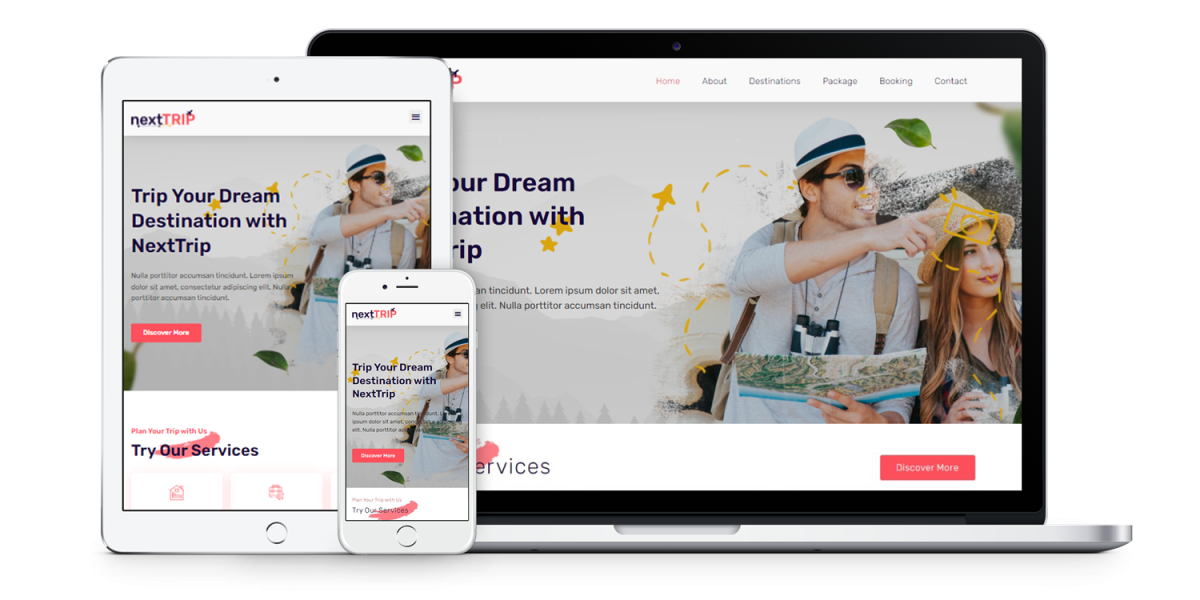 nexttrip-travel-agency-website-template-pack