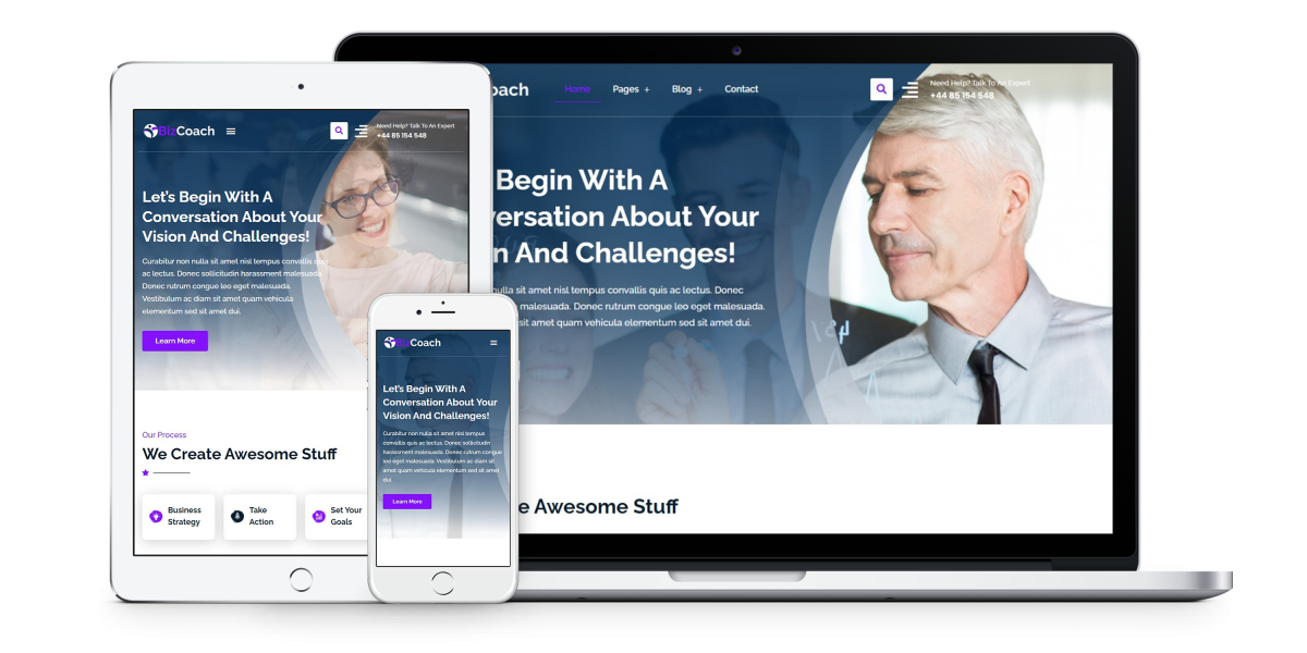 bizcoach-business-coach-website-template-pack