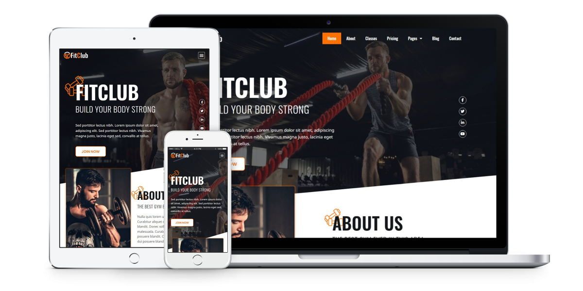 fitclub-gym-fitness-website-template-pack
