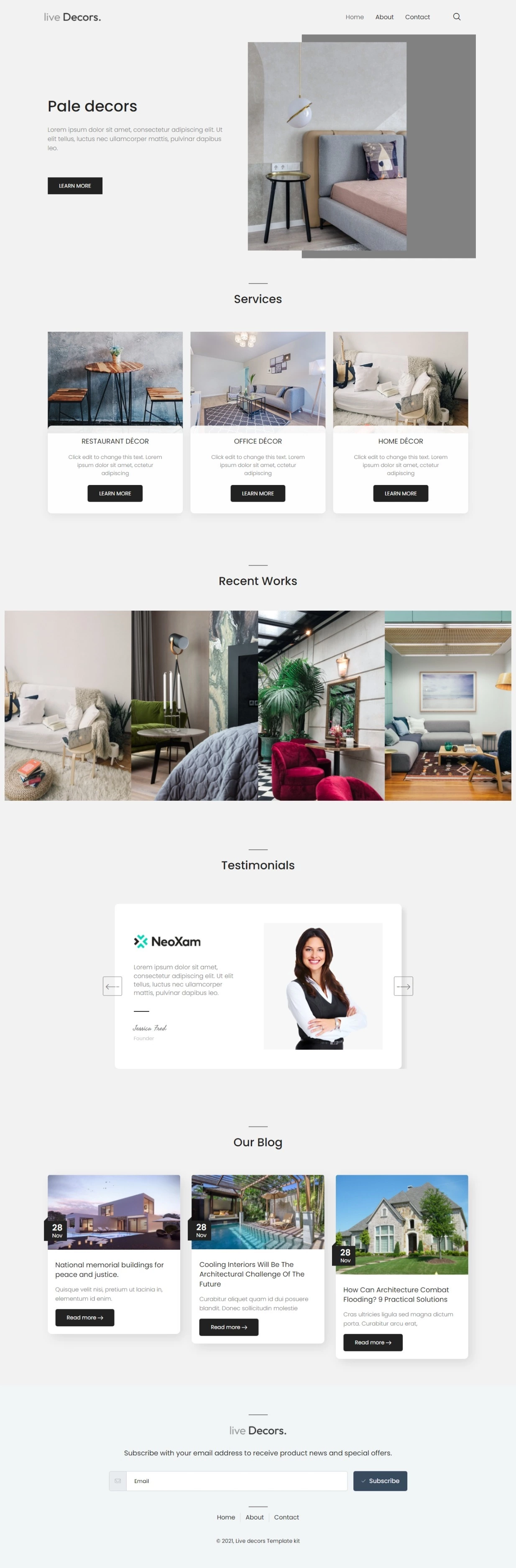 livedecors-interior-design-website-template-pack