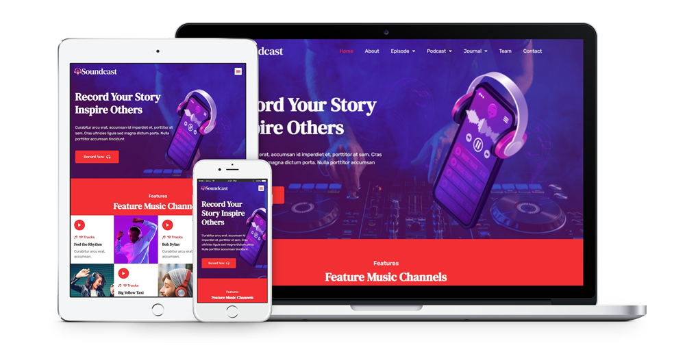 soundcast-podcast-website-template-pack