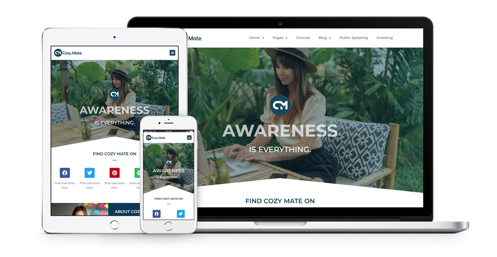Cozy Mate - Blog Website Template Pack