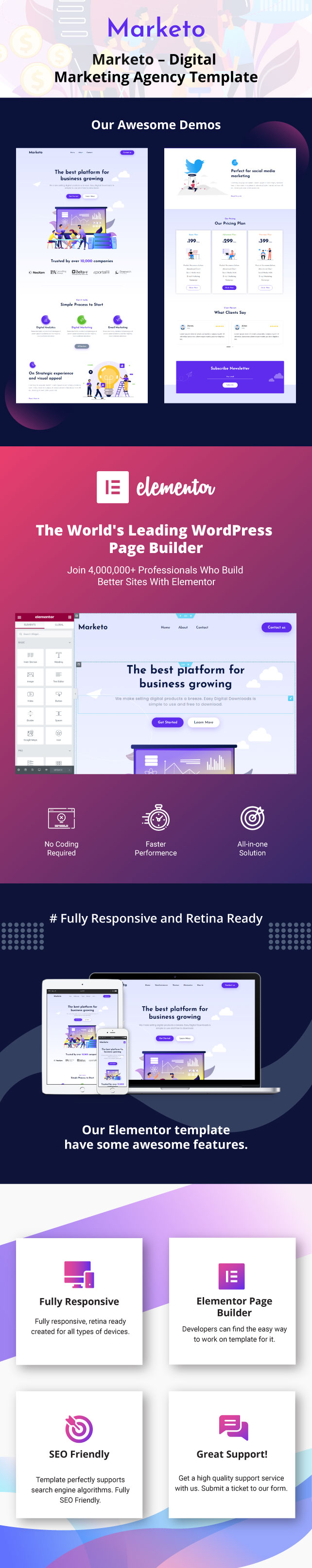 Marketo – Digital Marketing Agency Template