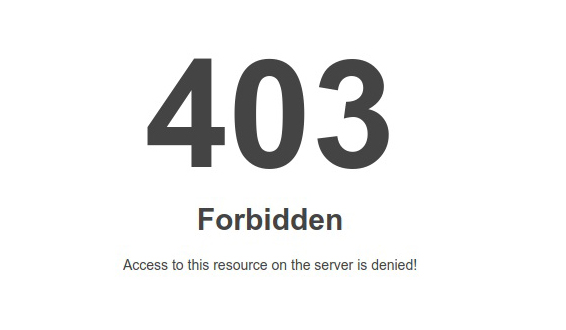 error-403-common WordPress error