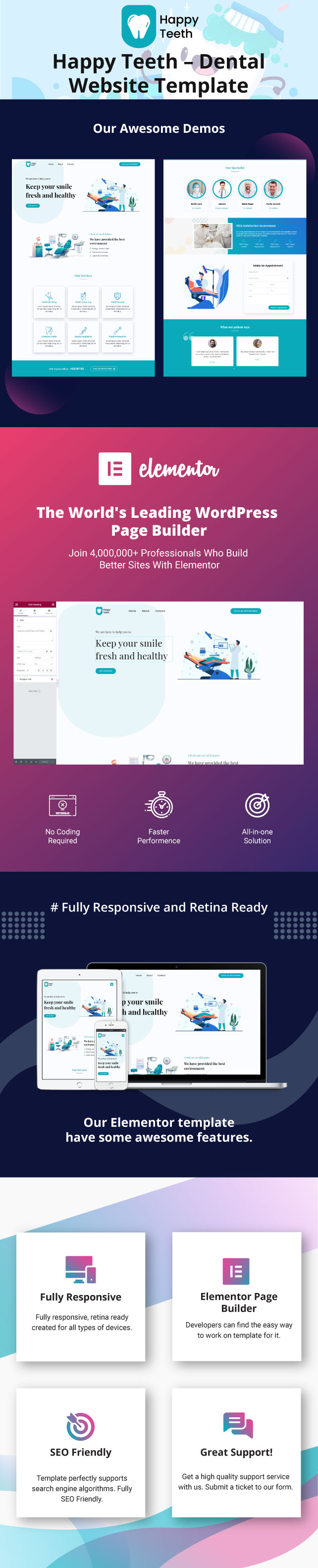 happyteeth-dental-website-template