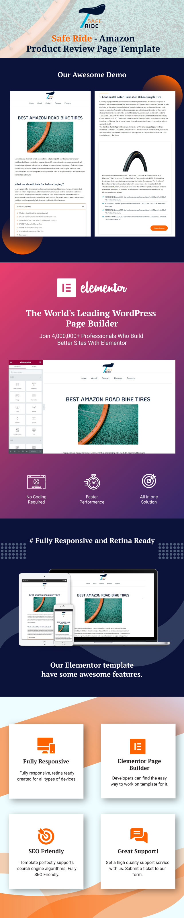 safe-ride-amazon-product-review-page-template