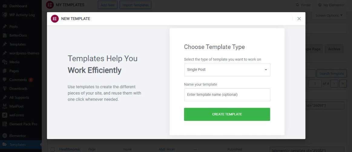 choose-template-type-elementor