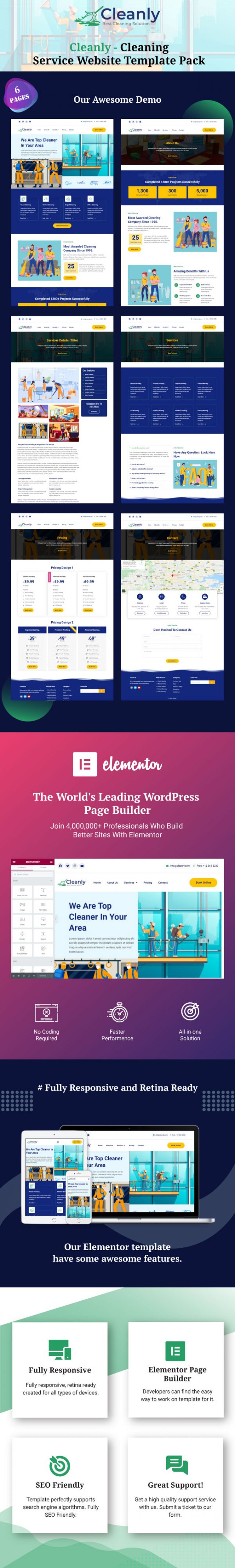 cleanly-cleaning-service-website-template-pack