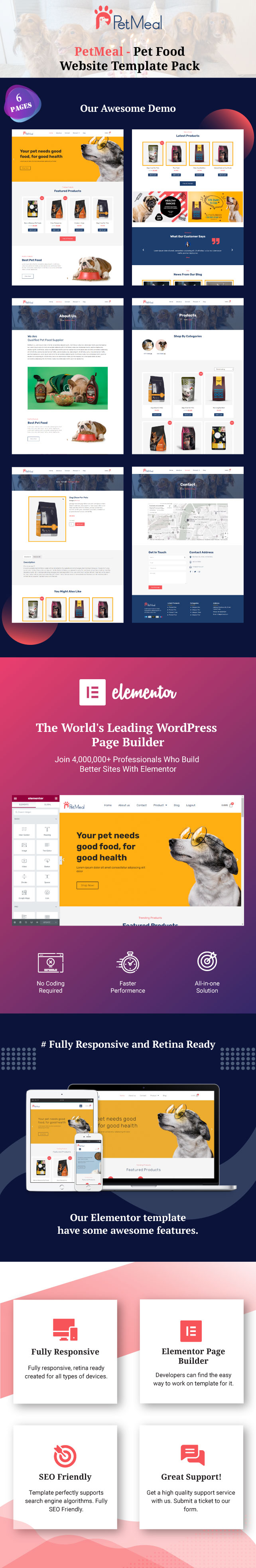 petMeal-pet-food-website-template-pack