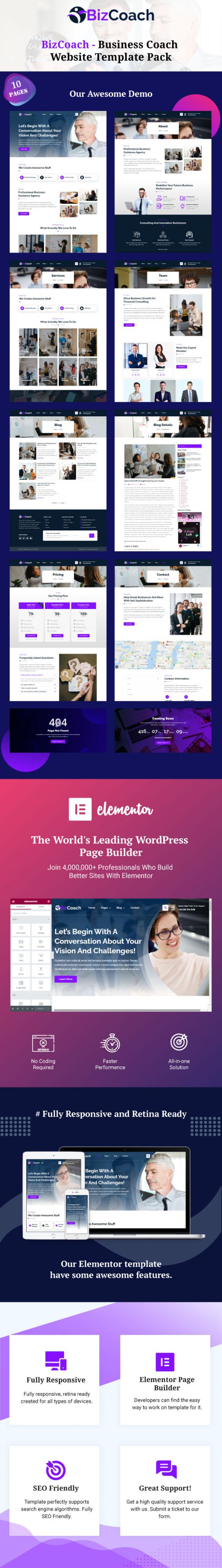 bizcoach-business-coach-website-template-pack