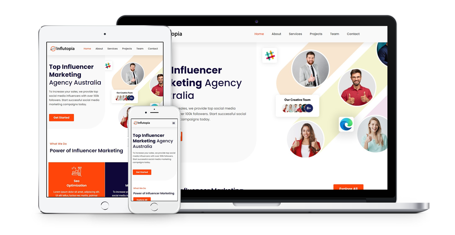 influtopia-creative-agency-website-template-pack