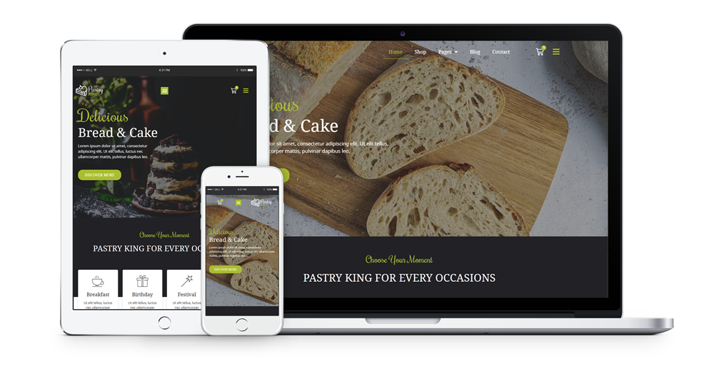 pastryKing-online-bakery-website-template