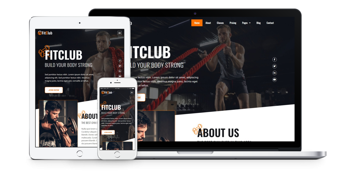 fitclub-gym-fitness-website-template-pack